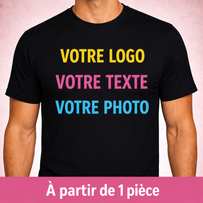 T-shirt personnalisé pas cher dès 1 pièce | Yonacrea