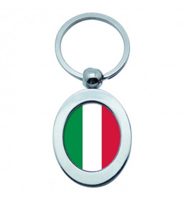 Porte-clés Ovale Métal Italie