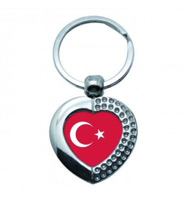 Porte-clés Coeur Métal Turquie