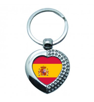 Porte-clés Coeur Métal Espagne