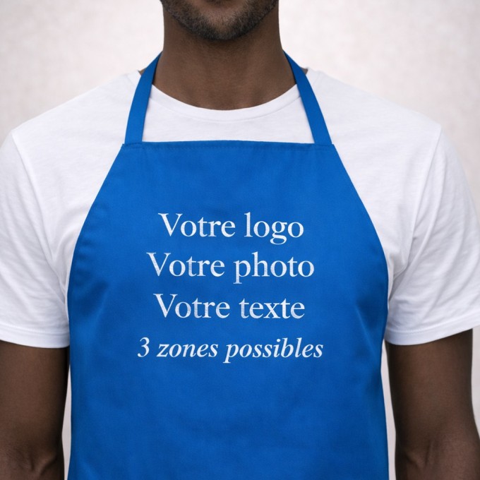 Tablier personnalisé avec logo, photo et texte – Cadeau personnalisé pour particulier et entreprise