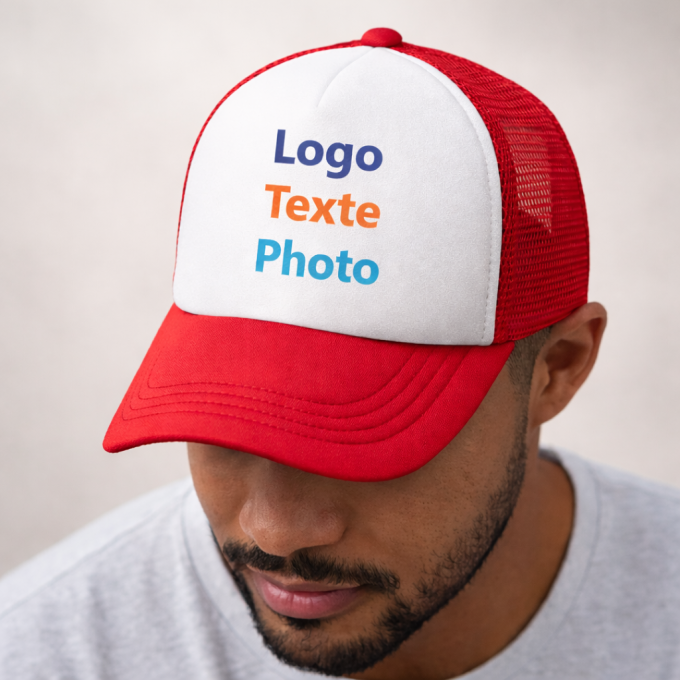 Casquette Trucker Personnalisable | Logo, Photo ou Texte | Yonacrea