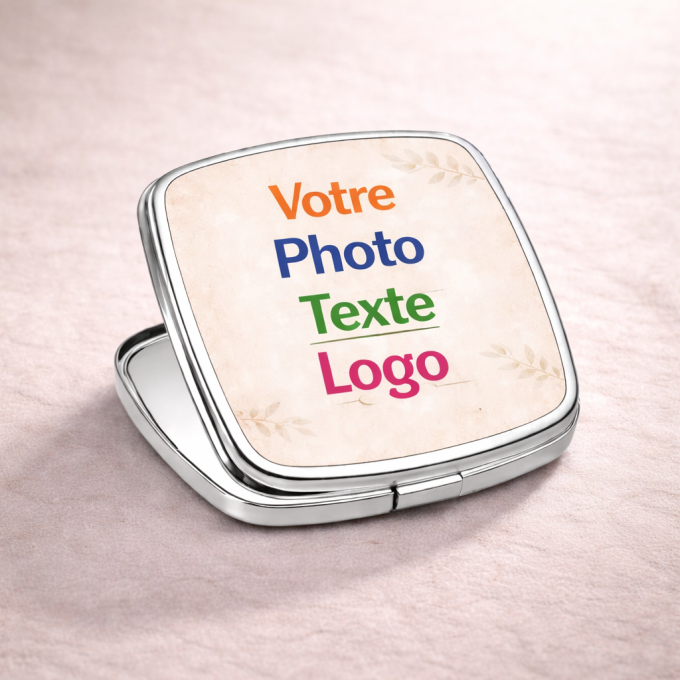 Miroir personnalisé avec photo, texte ou logo | Yonacrea