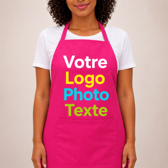 Tablier personnalisé avec logo, photo et texte – Cadeau personnalisé pour particulier et entreprise