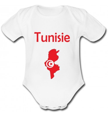 Body bébé Carte Tunisie